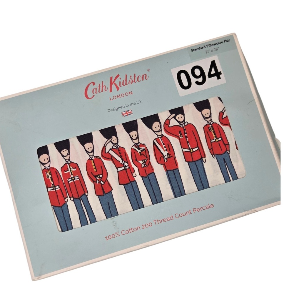 Cath Kidston London Nutcracker Soldier‎ Drummer Boy Pillowcase Set